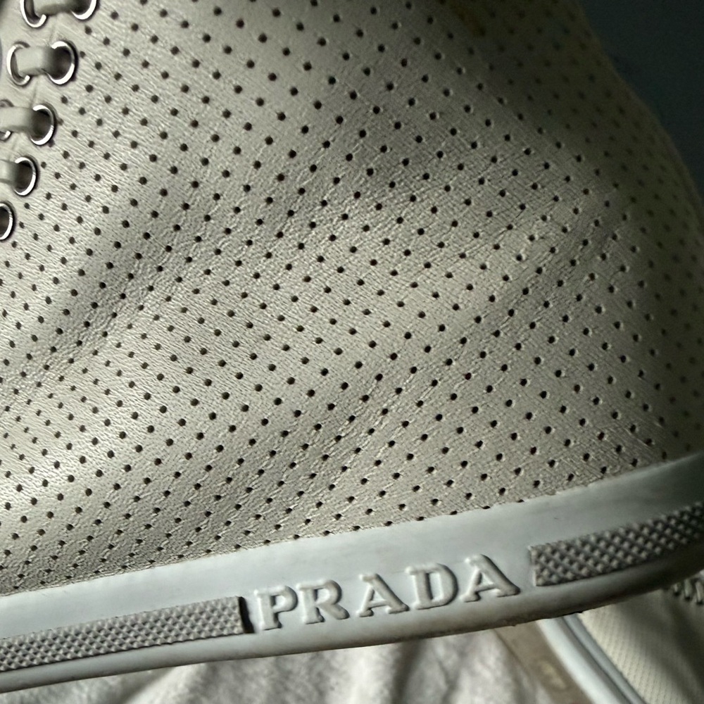 Prada White Sneakers (3T5848) - Picture 9 of 15